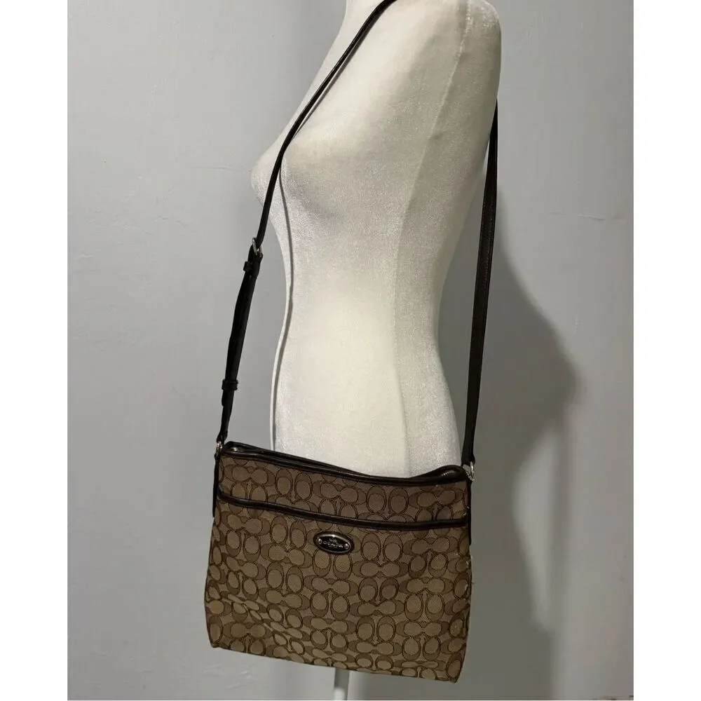 Coach signature crossbody
